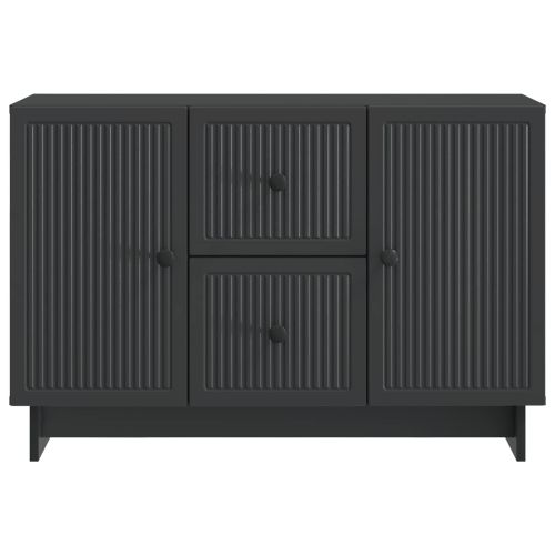 Служебен шкаф Черно 89 x 34,5 x 60 см Инженерна дървесина