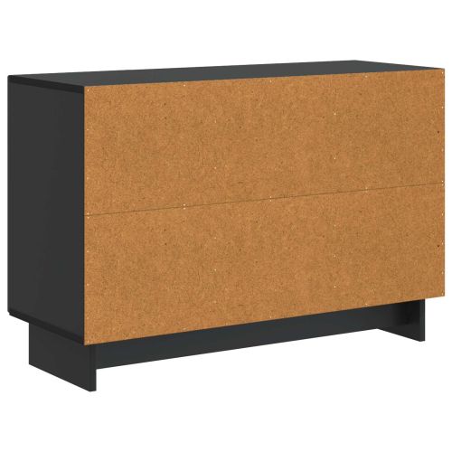 Служебен шкаф Черно 89 x 34,5 x 60 см Инженерна дървесина