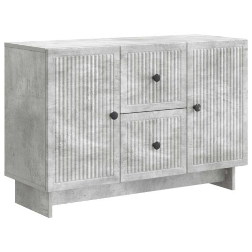 Служебен шкаф с чекмедже Бетонно сиво 89 x 34,5 x 60 см