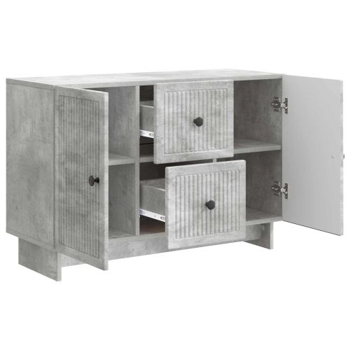 Служебен шкаф с чекмедже Бетонно сиво 89 x 34,5 x 60 см