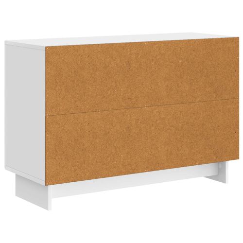 Служебен шкаф Бял гланц 89 x 34,5 x 60 см Инженерна дървесина