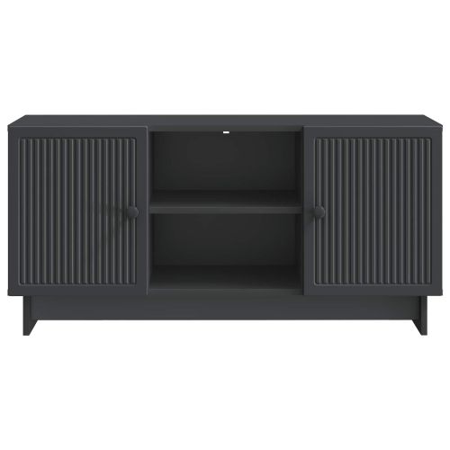 ТВ шкаф Черно 102 x 34,5 x 50 см Инженерно дърво