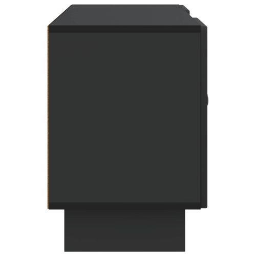 ТВ шкаф Черно 102 x 34,5 x 50 см Инженерно дърво