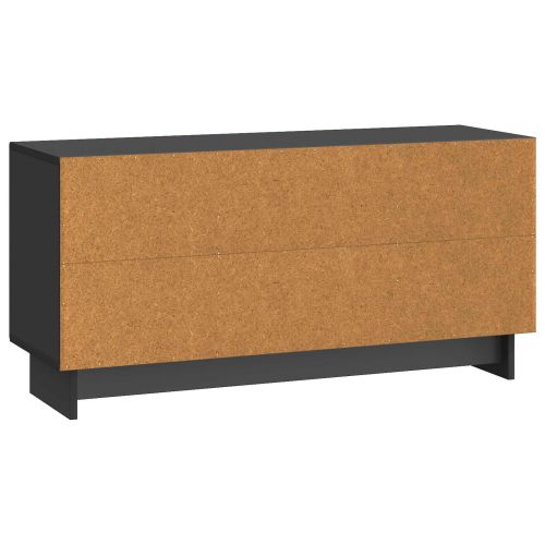 ТВ шкаф Черно 102 x 34,5 x 50 см Инженерно дърво