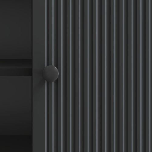 ТВ шкаф Черно 102 x 34,5 x 50 см Инженерно дърво