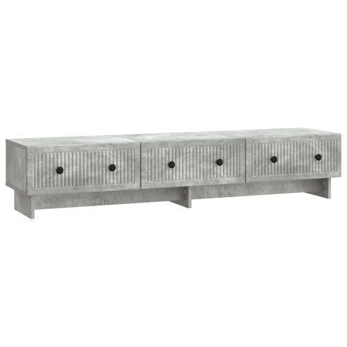 ТВ шкаф Бетонно сиво 147 x 34,5 x 30 см Инженерна дървесина