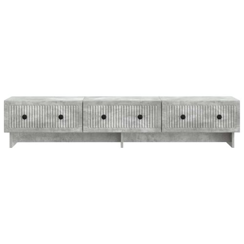 ТВ шкаф Бетонно сиво 147 x 34,5 x 30 см Инженерна дървесина