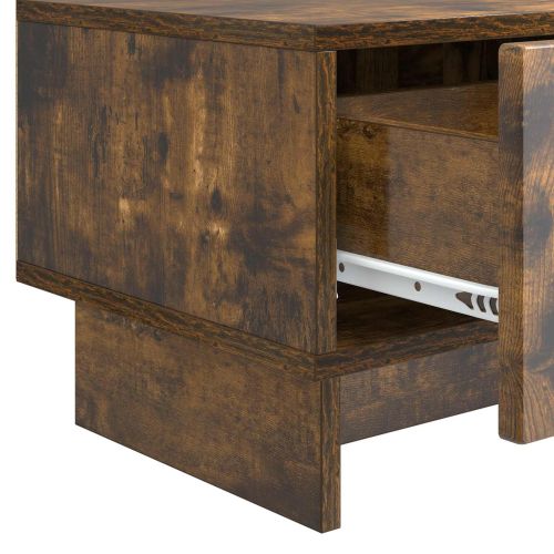 ТВ шкаф Опушен дъб 147 x 34,5 x 30 см Инженерна дървесина