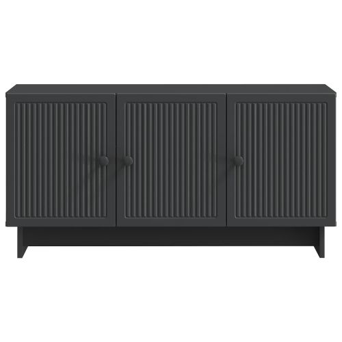 ТВ шкаф Черно 99 x 34,5 x 50 см Инженерна дървесина