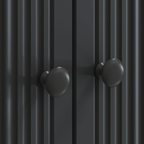 ТВ шкаф Черно 99 x 34,5 x 50 см Инженерна дървесина