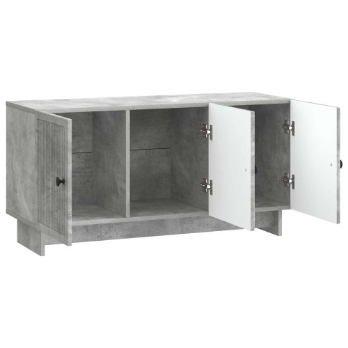 ТВ шкаф Бетонно сиво 99 x 34,5 x 50 см Инженерна дървесина