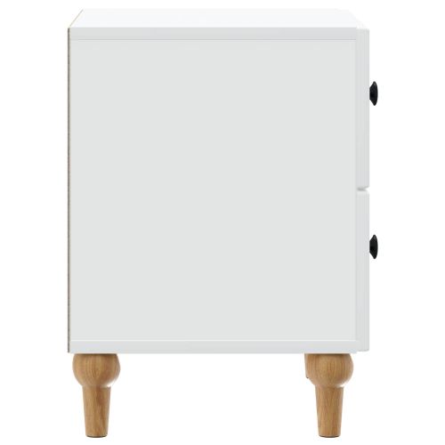 Нощен шкаф 2 pcs Бяло 43 x 34,5 x 48 см Инженерна дървесина
