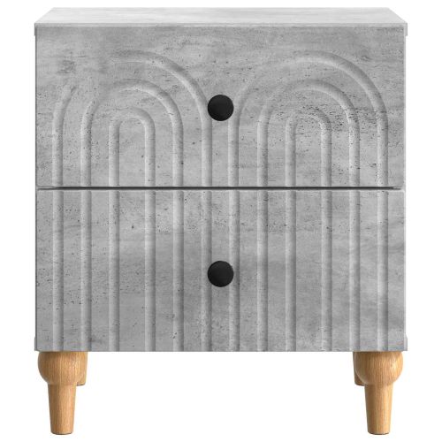 Нощен шкаф Бетонно сиво 43 x 34,5 x 48 см Инженерна дървесина