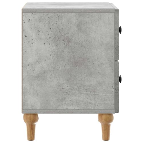 Нощен шкаф Бетонно сиво 43 x 34,5 x 48 см Инженерна дървесина