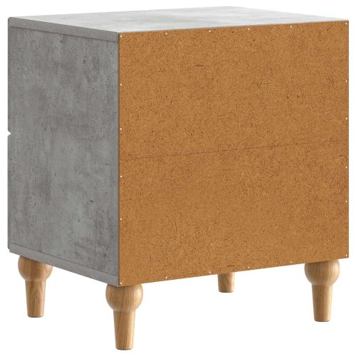 Нощен шкаф с чекмедже 2 pcs Бетонно сиво 43 x 34,5 x 48 см