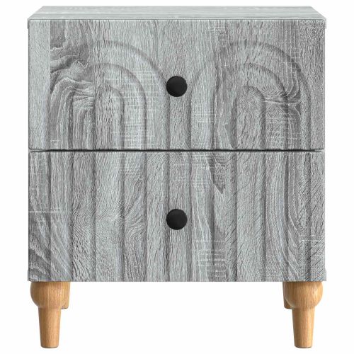 Нощен шкаф с чекмедже 2 pcs Сива сонома 43 x 34,5 x 48 см