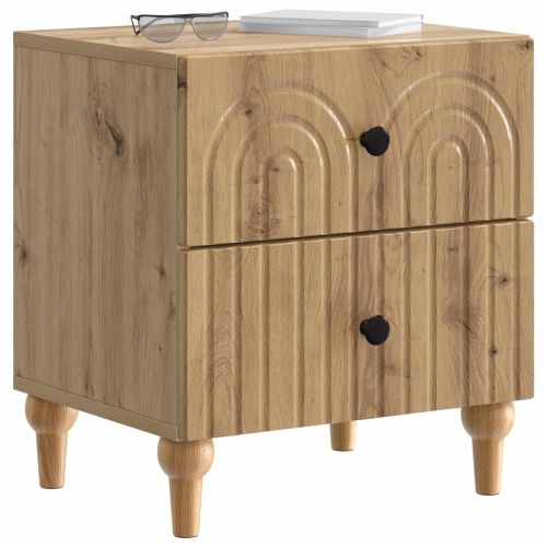 Нощен шкаф с чекмедже 2 pcs Дъб артизан 43 x 34,5 x 48 см