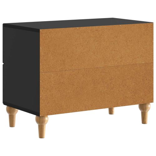 Нощен шкаф Черно 62 x 34,5 x 48 см Инженерна дървесина