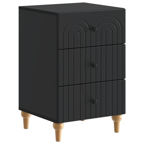 Нощен шкаф Черно 43x 41 x 66,5 см Инженерна дървесина