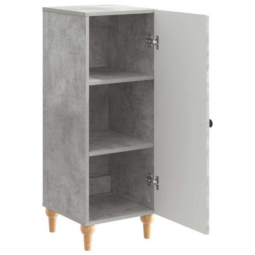 Служебен шкаф Бетонно сиво 33 x 34,5 x 90 см