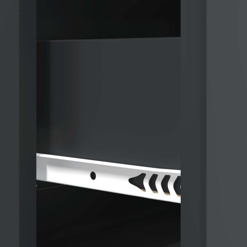 Чекмеджетен шкаф Черно 66 x 34,5 x 90 см Инженерна дървесина