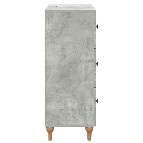 Чекмеджетен шкаф Бетонно сиво 66 x 34,5 x 90 см