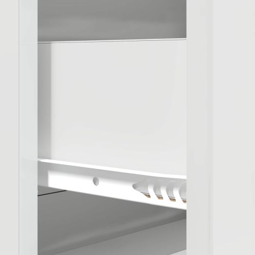 Чекмеджетен шкаф Бял гланц 66 x 34,5 x 90 см