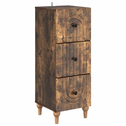 Чекмеджетен шкаф Опушен дъб 33 x 34,5 x 90 см