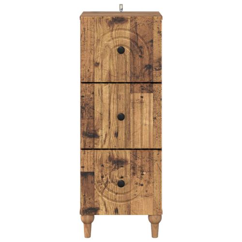 Чекмеджетен шкаф Старо дърво 33 x 34,5 x 90 см