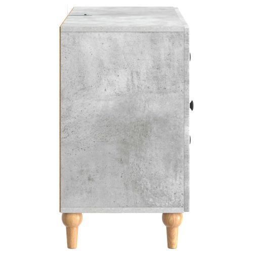 ТВ шкаф Бетонно сиво 89 x 34,5 x 60 см Инженерна дървесина