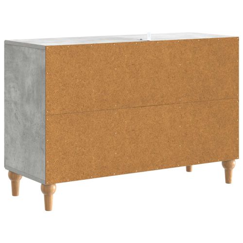 ТВ шкаф Бетонно сиво 89 x 34,5 x 60 см Инженерна дървесина