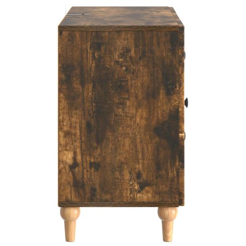 ТВ шкаф Опушен дъб 89 x 34,5 x 60 см Инженерна дървесина