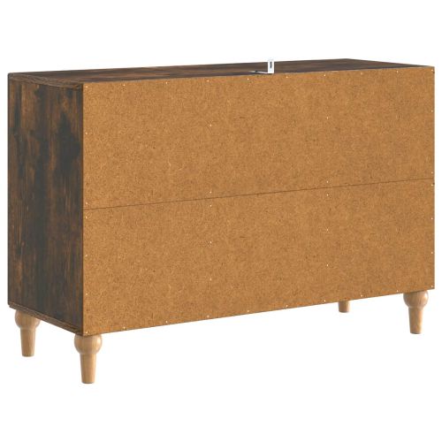 ТВ шкаф Опушен дъб 89 x 34,5 x 60 см Инженерна дървесина