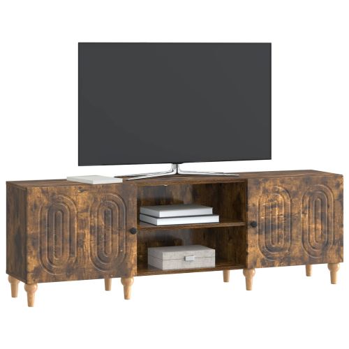 ТВ шкаф Опушен дъб 150 x 31 x 50 см Инженерна дървесина