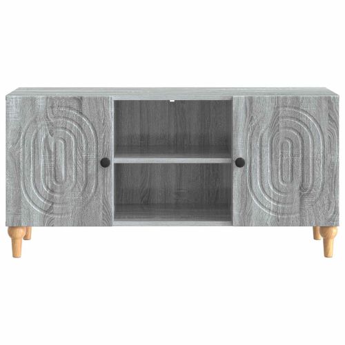 ТВ шкаф Сива сонома 102 x 34,5 x 50 см Инженерна дървесина