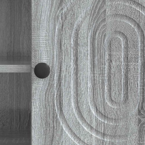 ТВ шкаф Сива сонома 102 x 34,5 x 50 см Инженерна дървесина