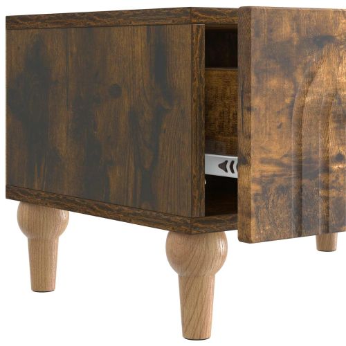 ТВ шкаф Опушен дъб 147 x 34,5 x 30 см Инженерна дървесина