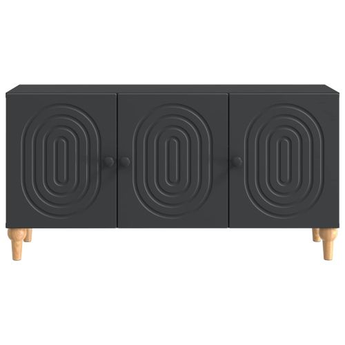ТВ шкаф Черно 99 x 34,5 x 50 см Инженерна дървесина