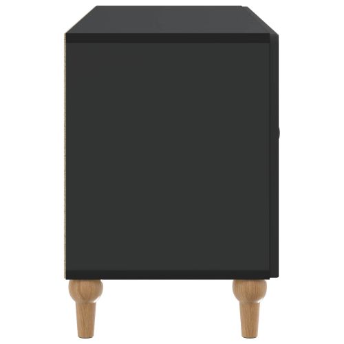 ТВ шкаф Черно 99 x 34,5 x 50 см Инженерна дървесина