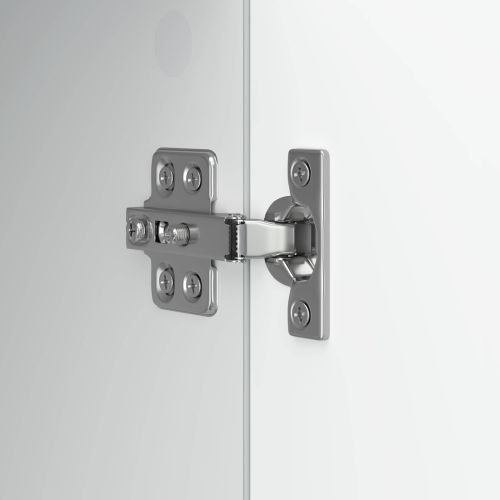ТВ шкаф Бял гланц 99 x 34,5 x 50 см Инженерна дървесина