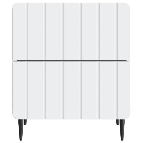 Нощен шкаф 2 pcs Бяло 43 x 34,5 x 49,5 см Инженерна дървесина