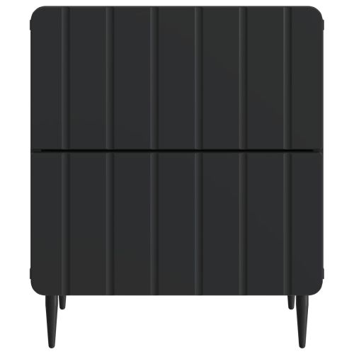 Нощен шкаф Черно 43 x 34,5 x 49,5 см Инженерна дървесина