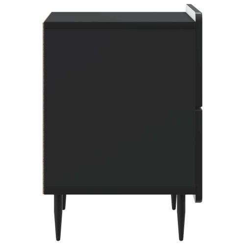 Нощен шкаф Черно 43 x 34,5 x 49,5 см Инженерна дървесина