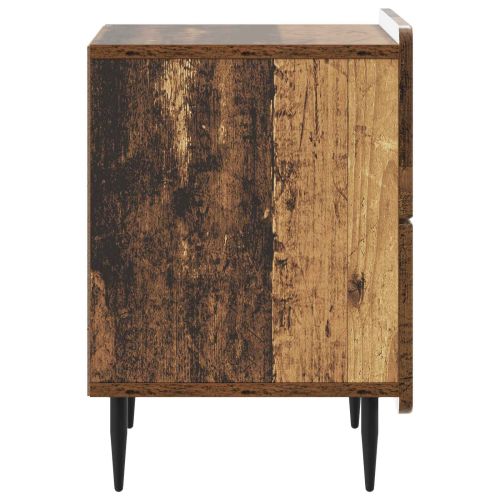 Нощен шкаф с чекмедже 2 pcs Старо дърво 43 x 34,5 x 49,5 см