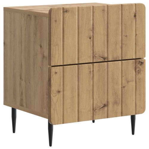 Нощен шкаф с чекмедже 2 pcs Дъб артизан 43 x 34,5 x 49,5 см