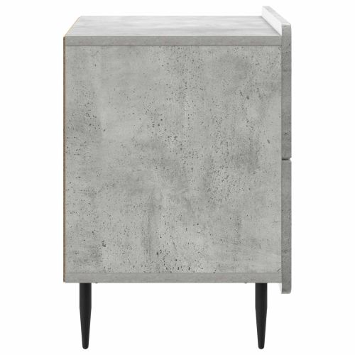 Нощен шкаф Бетонно сиво 62 x 34,5 x 49,5 см Инженерна дървесина