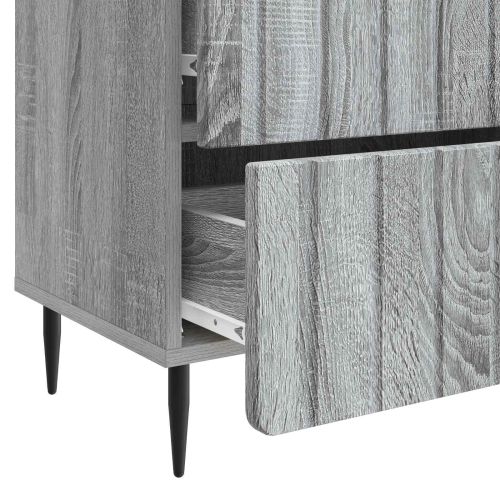 Нощен шкаф Сива сонома 62 x 34,5 x 49,5 см Инженерна дървесина