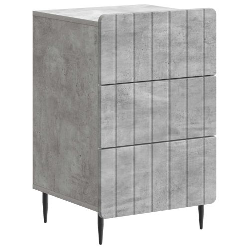 Нощен шкаф Бетонно сиво 43x 41 x 68 см Инженерна дървесина