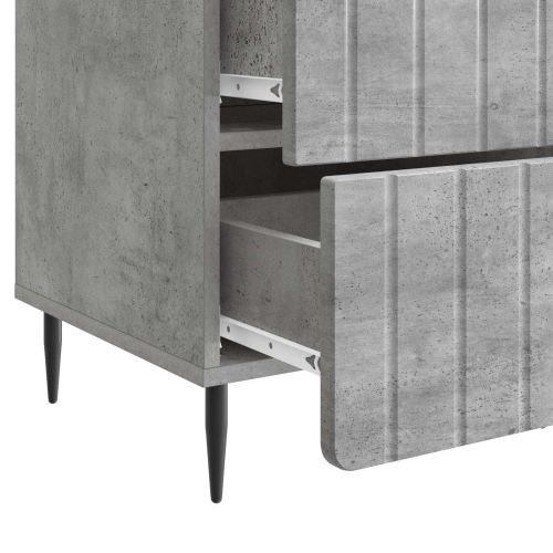 Нощен шкаф Бетонно сиво 43x 41 x 68 см Инженерна дървесина