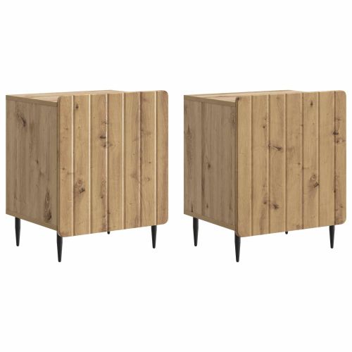 Нощен шкаф 2 pcs Дъб артизан 43 x 34,5 x 52 см